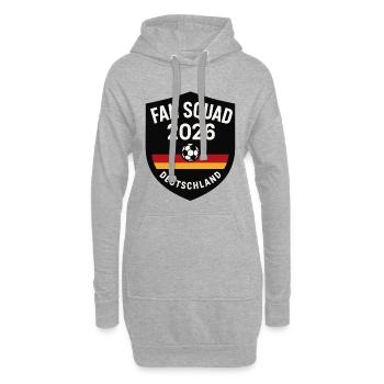 Weltmeister fan squad 2026, deutschland fußball - Hoodie-Kleid - Grau meliert - Vorne