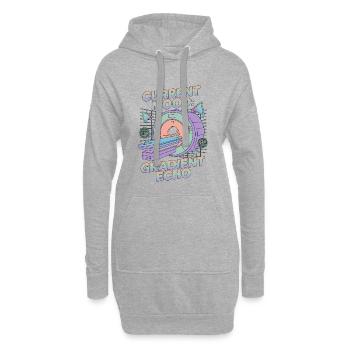 MRI Tech Current Mood Gradient Echo Radiographer - Hoodie-Kleid - Grau meliert - Vorne