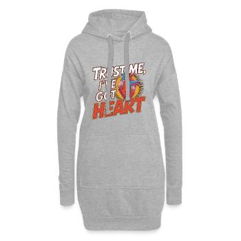 Cardiac Tech Trust Me I've Got Heart Cath Lab - Hoodie-Kleid - Grau meliert - Vorne