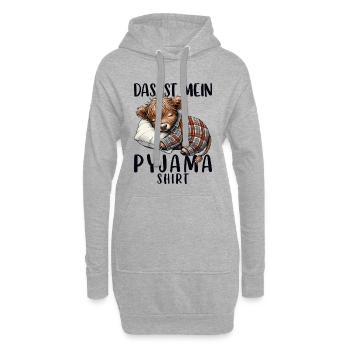 Pyjama Sleep Shirt Pajamas Highland Cow Cow - Hoodie Dress - heather grey - Front