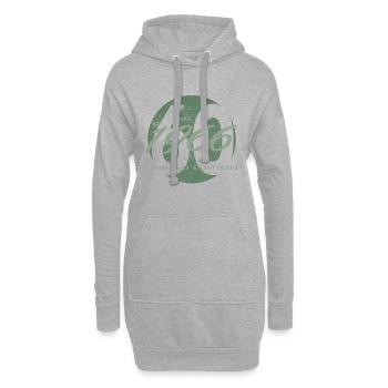 60e anniversaire 1966 cadeau pour hommes et femmes - Sweat-shirt à capuche long Femme - gris chiné - Devant