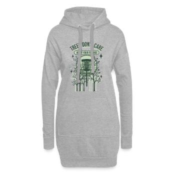 Les arbres ne se soucient pas de vos sentiments Disc golf - Sweat-shirt à capuche long Femme - gris chiné - Devant