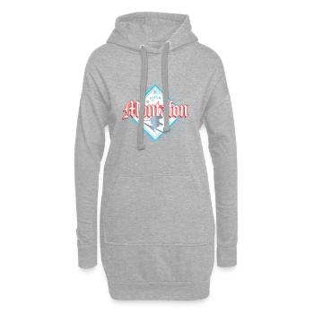 Montafon Vorarlberg Skifahrer Après-Ski Souvenir - Hoodie-Kleid - Grau meliert - Vorne