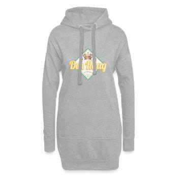 Le souvenir rétro Holland de La ville de La Haye aux Pays-Bas - Sweat-shirt à capuche long Femme - gris chiné - Devant