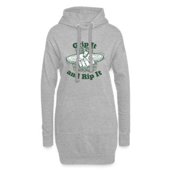 Pack es und reiß es Disc Golf Flying Disc - Hoodie-Kleid - Grau meliert - Vorne
