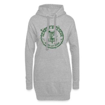Recherche et sauvetage : aucun disque laissé derrière Disc golf - Sweat-shirt à capuche long Femme - gris chiné - Devant