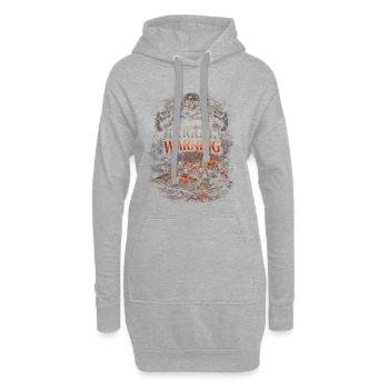 Dark Romance Booktok You Had Me At Trigger Warning - Hoodie-Kleid - Grau meliert - Vorne