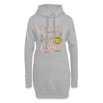 Pediatric Nurse Before Kids Nurse Coffee Lover - Hoodie-Kleid - Grau meliert - Vorne