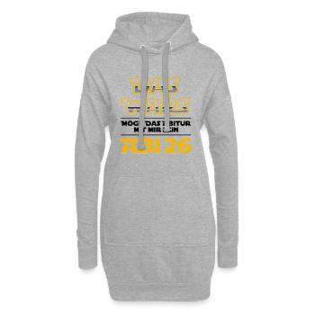 Das Wars | Abi 2026 - Abitur - Geschenk - Hoodie-Kleid - Grau meliert - Vorne