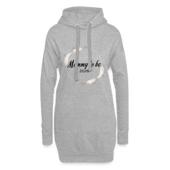 Maman à devenir - Sweat-shirt à capuche long Femme - gris chiné - Devant