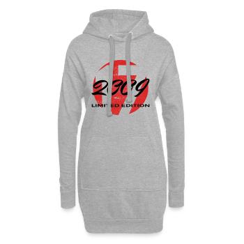 17. Geburtstag 2009 Jungen und Mädchen Geschenk - Hoodie-Kleid - Grau meliert - Vorne