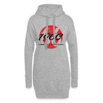 66th Birthday 1960 Gift for Men and Women - Hoodie Dress - heather grey - Front