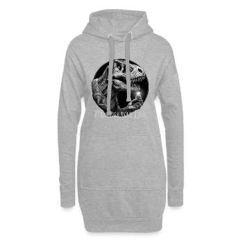 Tyrannosaurus Love Rex Verlobung - Hoodie-Kleid - Grau meliert - Vorne