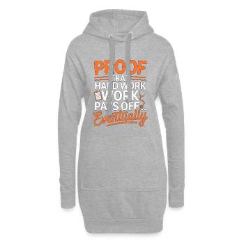 Nurse Practitioner Proof That Hard Work Nursing - Hoodie-Kleid - Grau meliert - Vorne