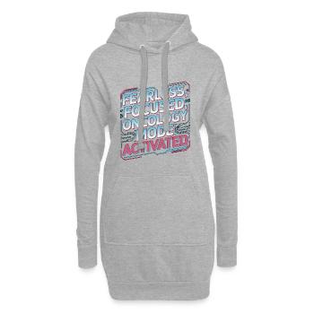 Oncology Nurse Fearless Focused Nurse Practitioner - Hoodie-Kleid - Grau meliert - Vorne