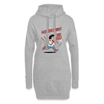 Acupuncture Médecine chinoise Santé - Sweat-shirt à capuche long Femme - gris chiné - Devant