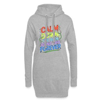 Veteran Nurse Calm Down I've Been Service Nurse - Hoodie-Kleid - Grau meliert - Vorne