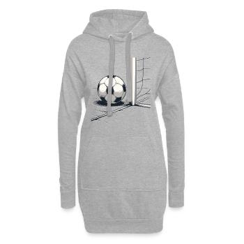 Balle au filet But - Sweat-shirt à capuche long Femme - gris chiné - Devant