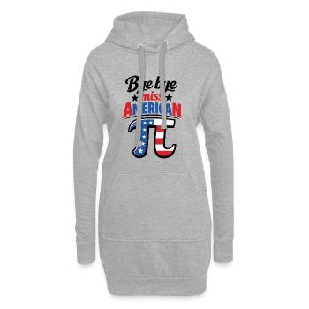 Au revoir Miss American Pi | Graphique du drapeau | Jour Pi - Sweat-shirt à capuche long Femme - gris chiné - Devant