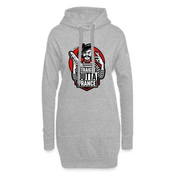 Directement de France - Sweat-shirt à capuche long Femme - gris chiné - Devant