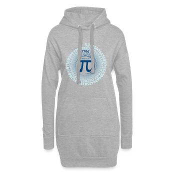 Pi Erfinder | William Jones 1706 | Kreiszahl - Hoodie-Kleid - Grau meliert - Vorne