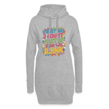 Retail Pharmacist Trust Me I Count Pharmacy Care - Hoodie-Kleid - Grau meliert - Vorne