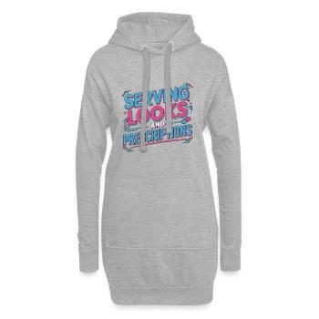 Retail Pharmacist Serving Looks And Pharmacy Care - Hoodie-Kleid - Grau meliert - Vorne