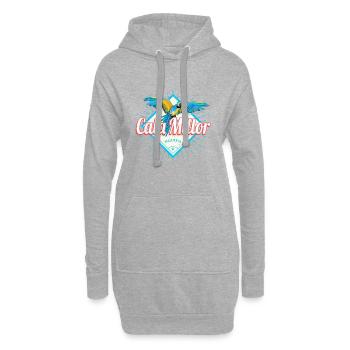 Souvenir des îles Baléares de Cala Millor Majorque - Sweat-shirt à capuche long Femme - gris chiné - Devant