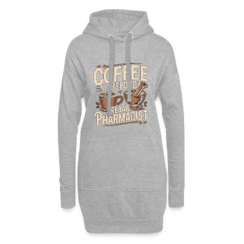 Retail Pharmacist Coffee Medication Coffee Lover - Hoodie-Kleid - Grau meliert - Vorne