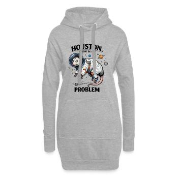 Opossum Astronaut - Houston Je pourrais être le problème - Sweat-shirt à capuche long Femme - gris chiné - Devant
