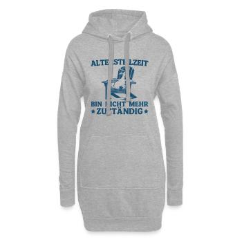 Partial retirement gift goose no longer responsible - Hoodie Dress - heather grey - Front