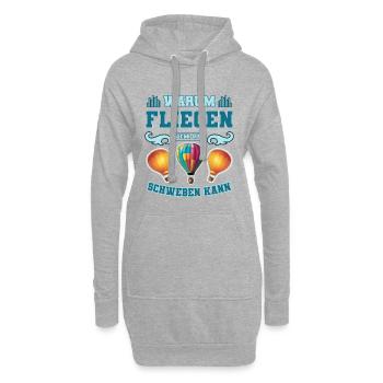 Heißluftballon - Hoodie-Kleid - Grau meliert - Vorne