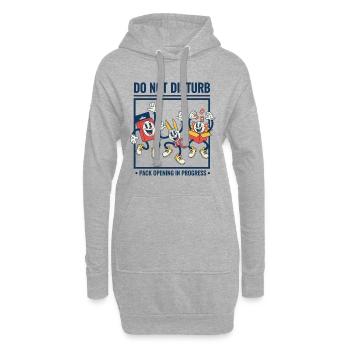 Ne pas interrompre l’ouverture de paquets en cours de trading - Sweat-shirt à capuche long Femme - gris chiné - Devant