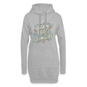 Pharmacist Student Brain Full Of Clinical Pharmacy - Hoodie-Kleid - Grau meliert - Vorne