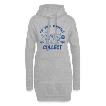Déchirer Tirer, Protéger, Collecter Booster de Cartes à Collectionner - Sweat-shirt à capuche long Femme - gris chiné - Devant