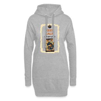 Keep Calm And Open Packs Sammelkarten-Booster-Pack - Hoodie-Kleid - Grau meliert - Vorne