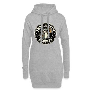 Trail Snack Society Waschbär - Hoodie-Kleid - Grau meliert - Vorne