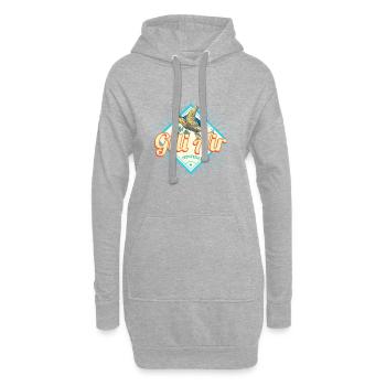 Gili Air Lombok Island Indonésie souvenir vintage - Sweat-shirt à capuche long Femme - gris chiné - Devant