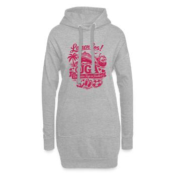 Leinen Los! JGA auf hoher See - Braut - Hoodie-Kleid - Grau meliert - Vorne