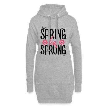 Le printemps est arrivé païen Printemps Équinoxe de mars - Sweat-shirt à capuche long Femme - gris chiné - Devant