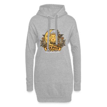 Equinox Renew, Rebalance, Renaissance Ostara - Sweat-shirt à capuche long Femme - gris chiné - Devant