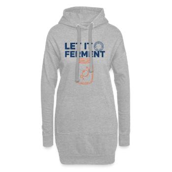 Sourdough Bread Baking Baker Sourdough Starter Jar - Hoodie-Kleid - Grau meliert - Vorne