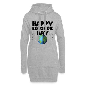 Joyeux Équinoxe Pâques Printemps païen d’Ostara - Sweat-shirt à capuche long Femme - gris chiné - Devant