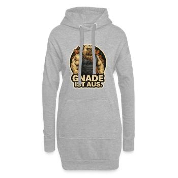 Gnade Ist Aus Bulldog Urban Fitness Tee - Hoodie-Kleid - Grau meliert - Vorne
