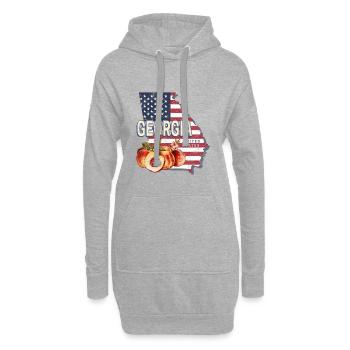 Georgia Vereinigte Staaten Vintage USA Souvenir - Hoodie-Kleid - Grau meliert - Vorne