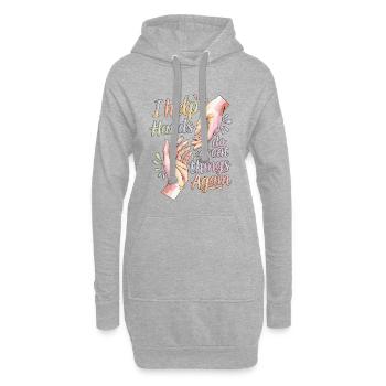 Hand Therapist I Help Hands Wrist Rehabilitation - Hoodie-Kleid - Grau meliert - Vorne