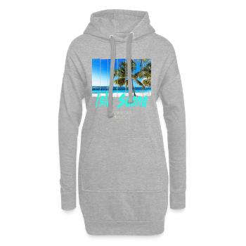 Isla Saona Dominikanische Republik Strand Souvenir - Hoodie-Kleid - Grau meliert - Vorne