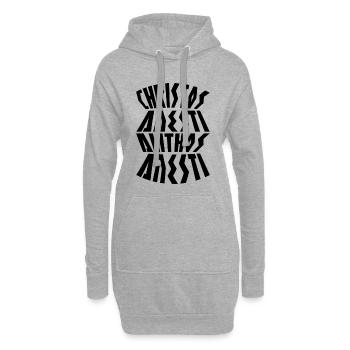 Griechisches Ostern Christos Anesti - Hoodie-Kleid - Grau meliert - Vorne