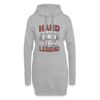 Hand Therapist Dad The Idol The Physical Therapist - Hoodie-Kleid - Grau meliert - Vorne