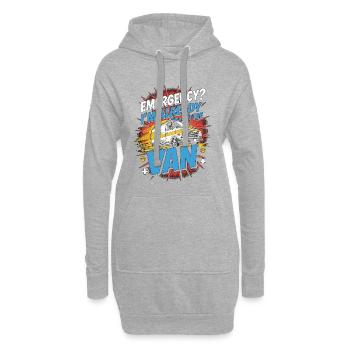 Mobile Vet Emergency I'm Already Animal Doctor - Hoodie-Kleid - Grau meliert - Vorne